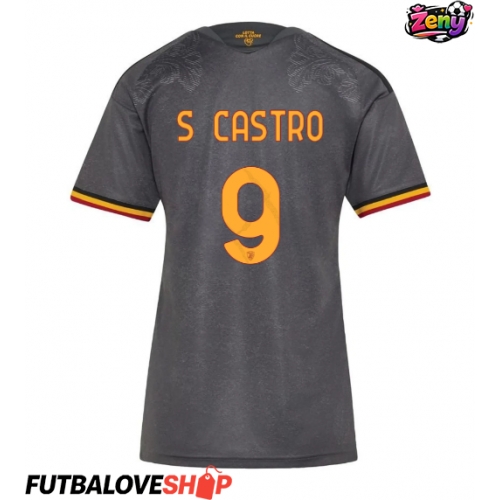 Dres AS Roma Santiago Castro #9 Tretina pre Ženy 2026-27 Krátky Rukáv